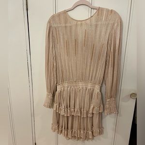 MISA Los Angeles Champagne Mini Dress Size XS